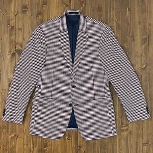Tommy Hilfiger Gingham Seersucker Sport Coat